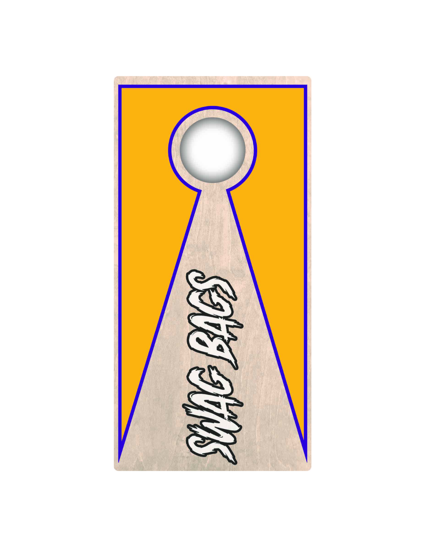 Swag Bags Mini Cornhole Boards (Yellow & Purple)