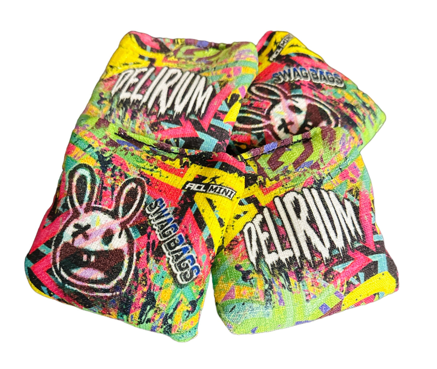 Delirium Mini Cornhole Bags (Magic Bunny)