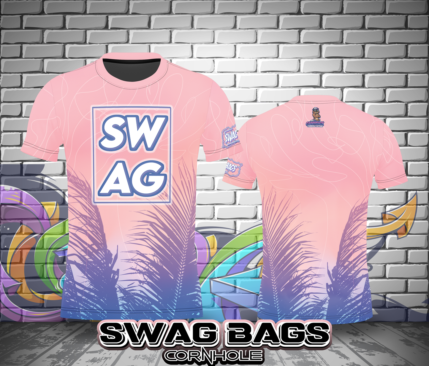 SWAG BAGS JERSEY-SUMMER DESIGN -PINK