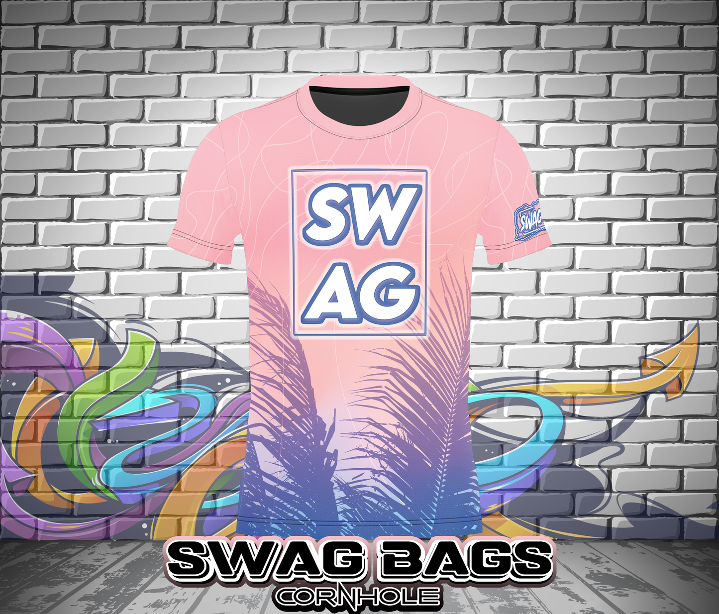 SWAG BAGS JERSEY-SUMMER DESIGN -PINK