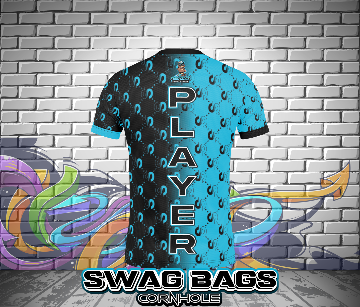 SWAG BAGS JERSEY- BLUE/BLACK-ADD YOUR NAME!