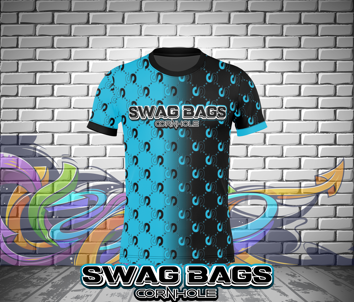 SWAG BAGS JERSEY- BLUE/BLACK-ADD YOUR NAME!