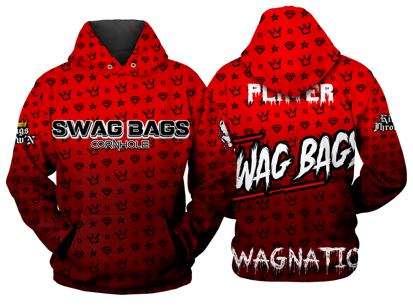 Swag Bags Red N Black "Swagger" Hoodie