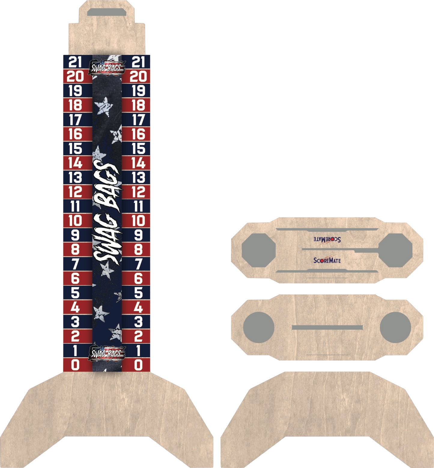 Swag Bags Cornhole Scoreboard (USA) - SWAG BAGS