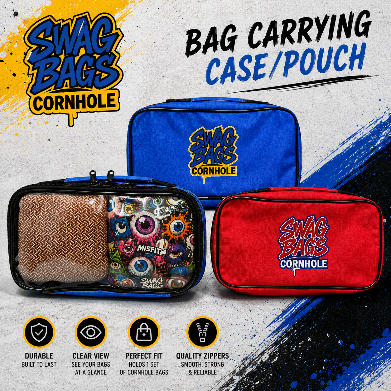 Swag Bags Cornhole Bag Carrying Case (multiple colors)