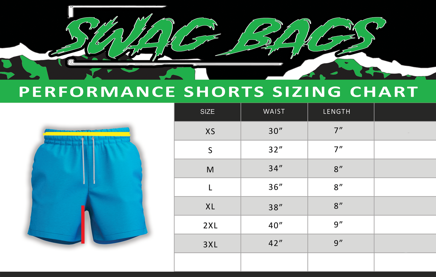 SWAG "THROW LOUD" PERFORMANCE SHORTS!-NEW MATERIAL