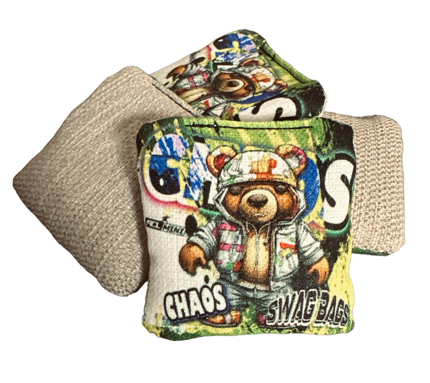 Chaos Mini Cornhole Bags (Bear Swag)