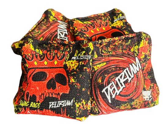 Delirium Mini Cornhole Bags (Skull King)
