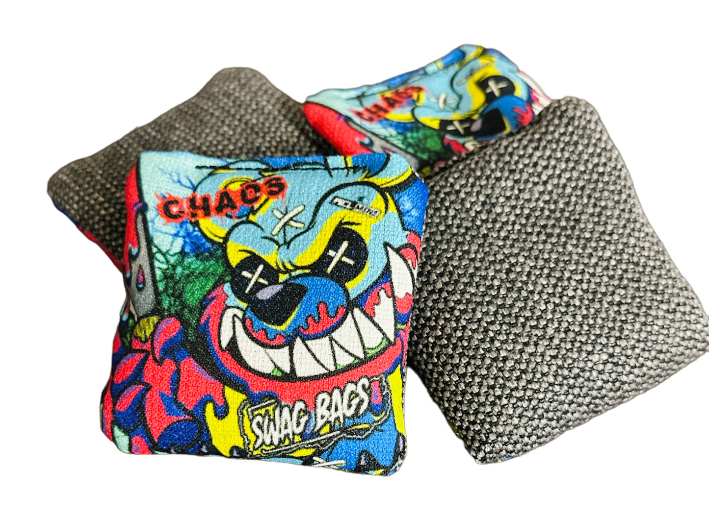 Chaos Mini Cornhole Bags (Angry Teddy)