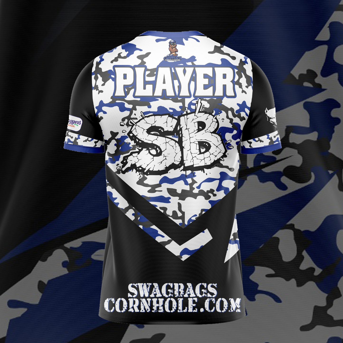 SWAG BAGS BLACK "DISTORTED CAMO"  JERSEY (MULTI-COLOR)