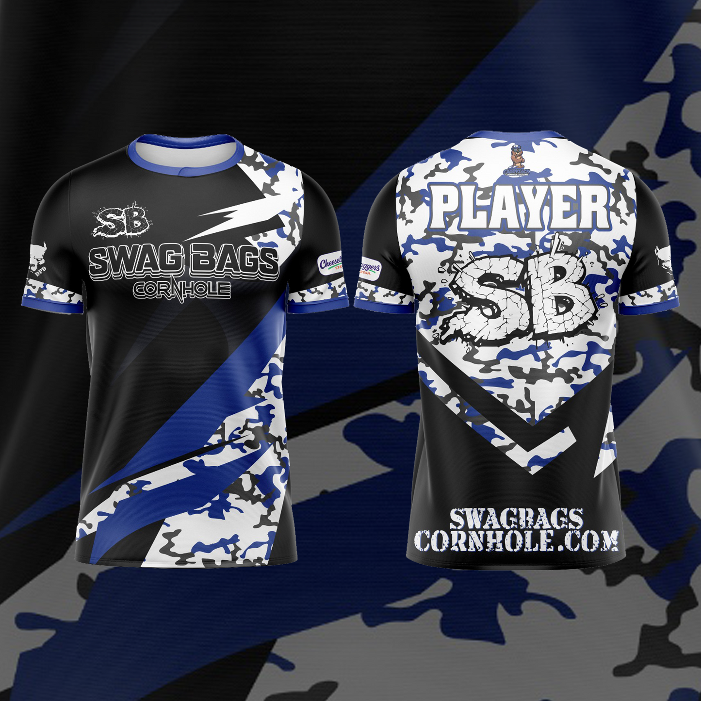 SWAG BAGS BLACK "DISTORTED CAMO"  JERSEY (MULTI-COLOR)