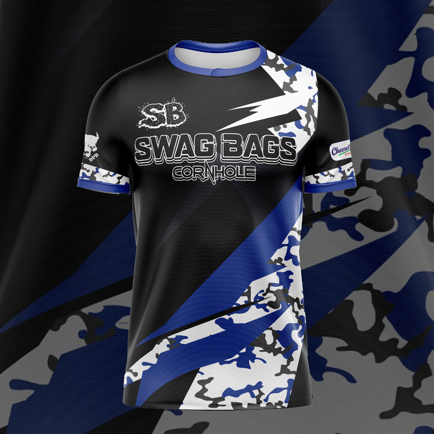 SWAG BAGS BLACK "DISTORTED CAMO"  JERSEY (MULTI-COLOR)