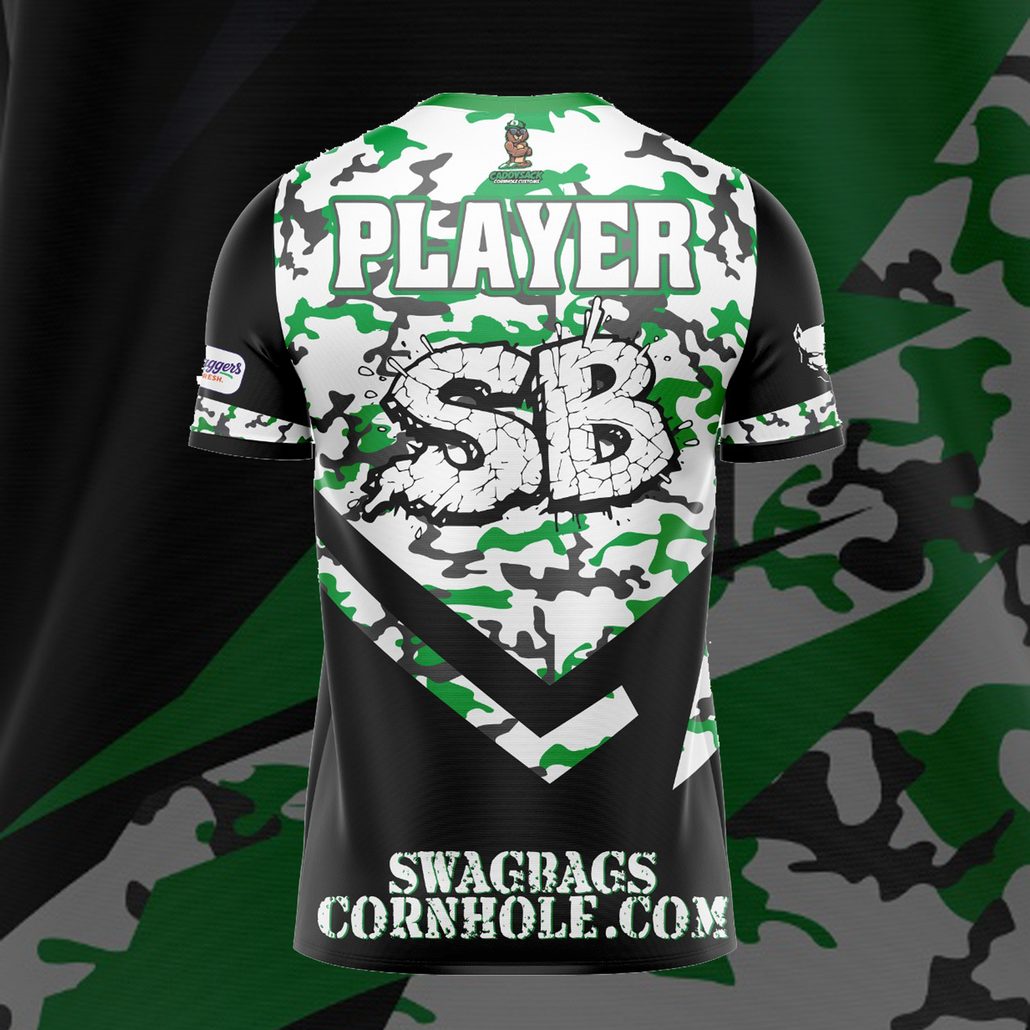 SWAG BAGS BLACK "DISTORTED CAMO"  JERSEY (MULTI-COLOR)