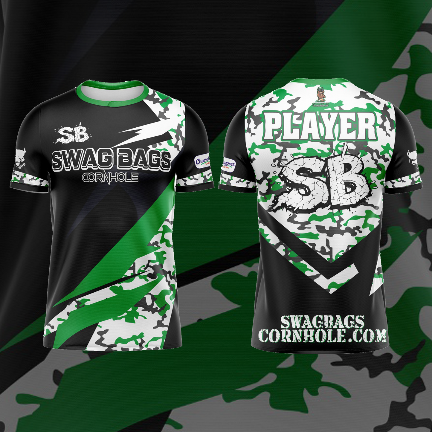 SWAG BAGS BLACK "DISTORTED CAMO"  JERSEY (MULTI-COLOR)