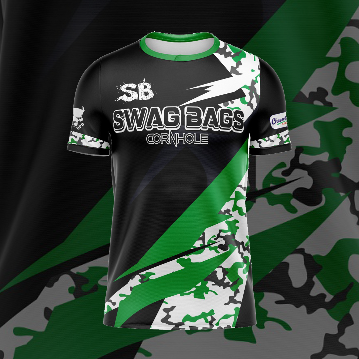 SWAG BAGS BLACK "DISTORTED CAMO"  JERSEY (MULTI-COLOR)