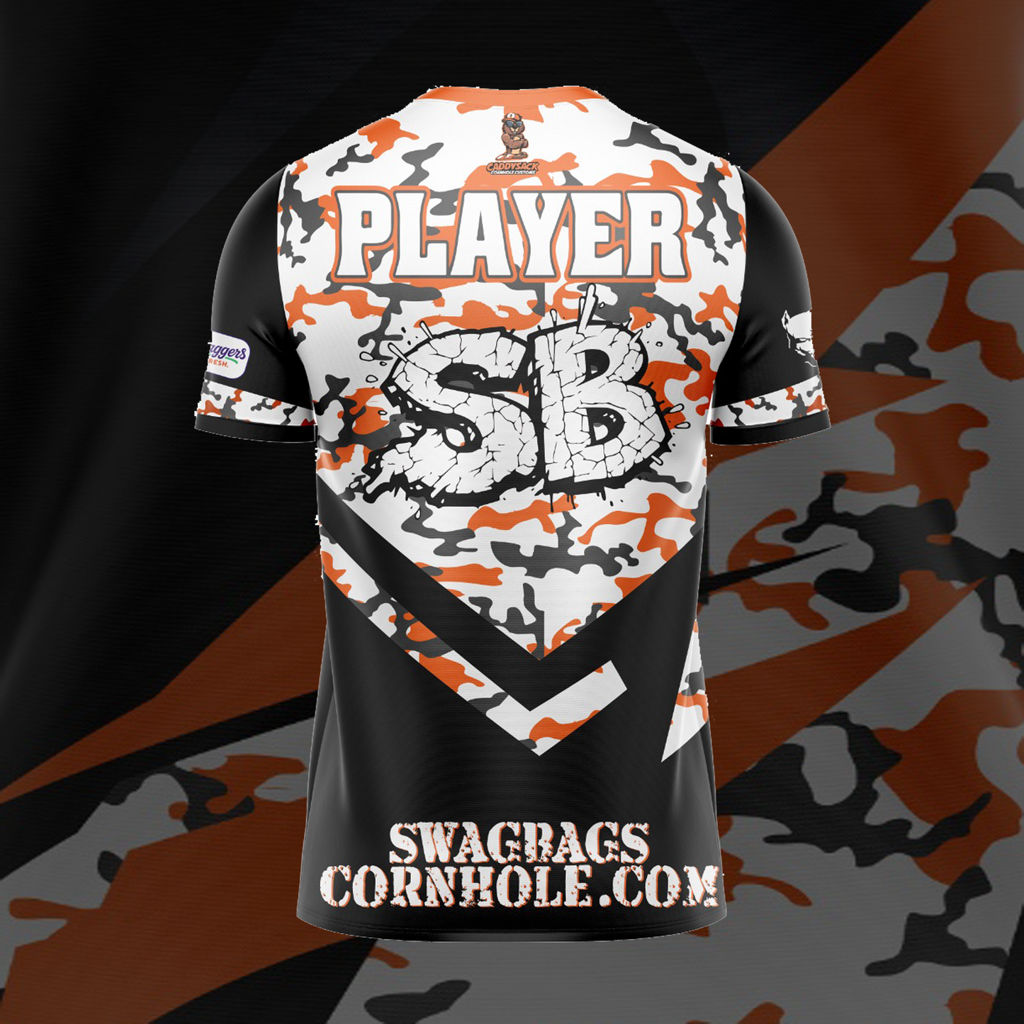 SWAG BAGS BLACK "DISTORTED CAMO"  JERSEY (MULTI-COLOR)