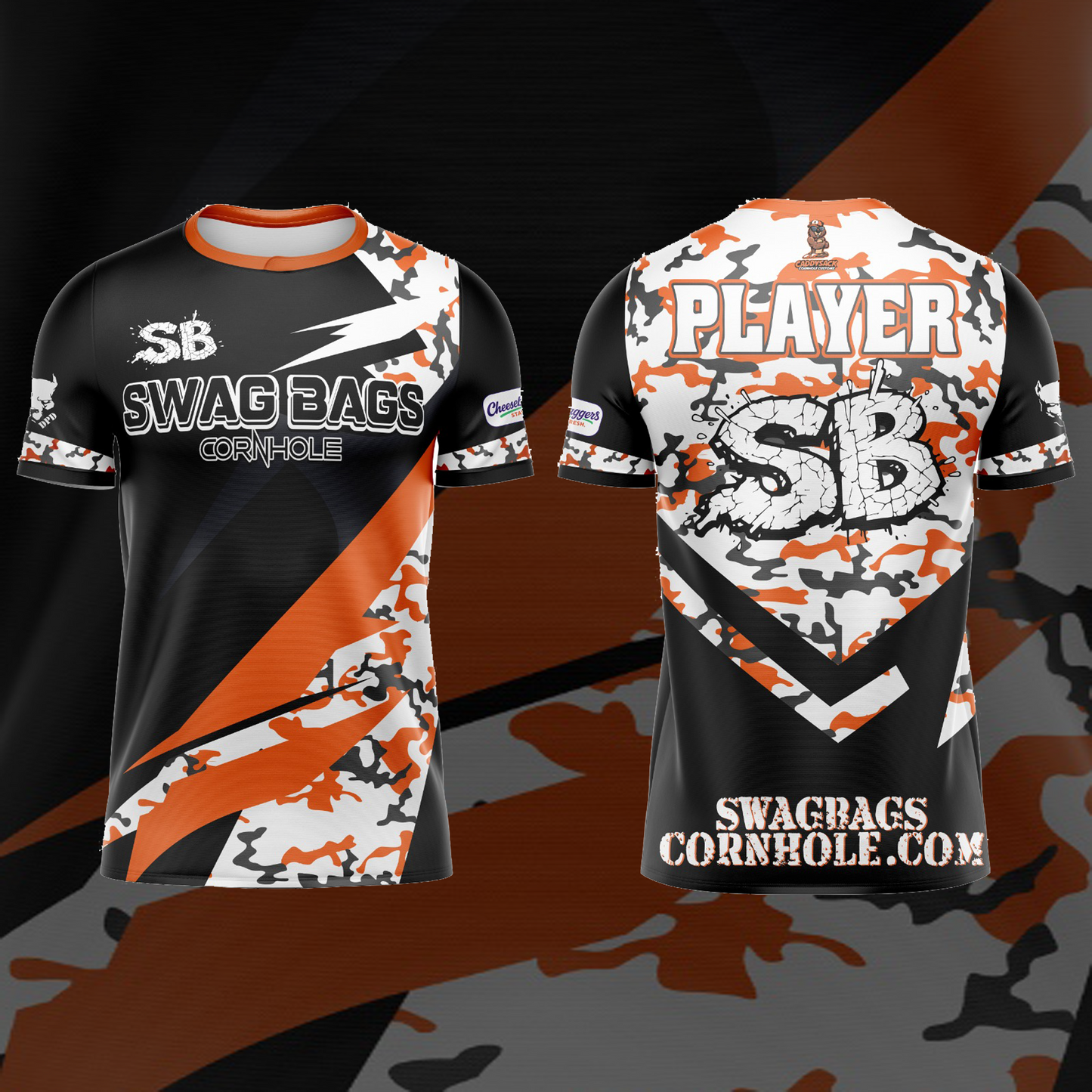 SWAG BAGS BLACK "DISTORTED CAMO"  JERSEY (MULTI-COLOR)