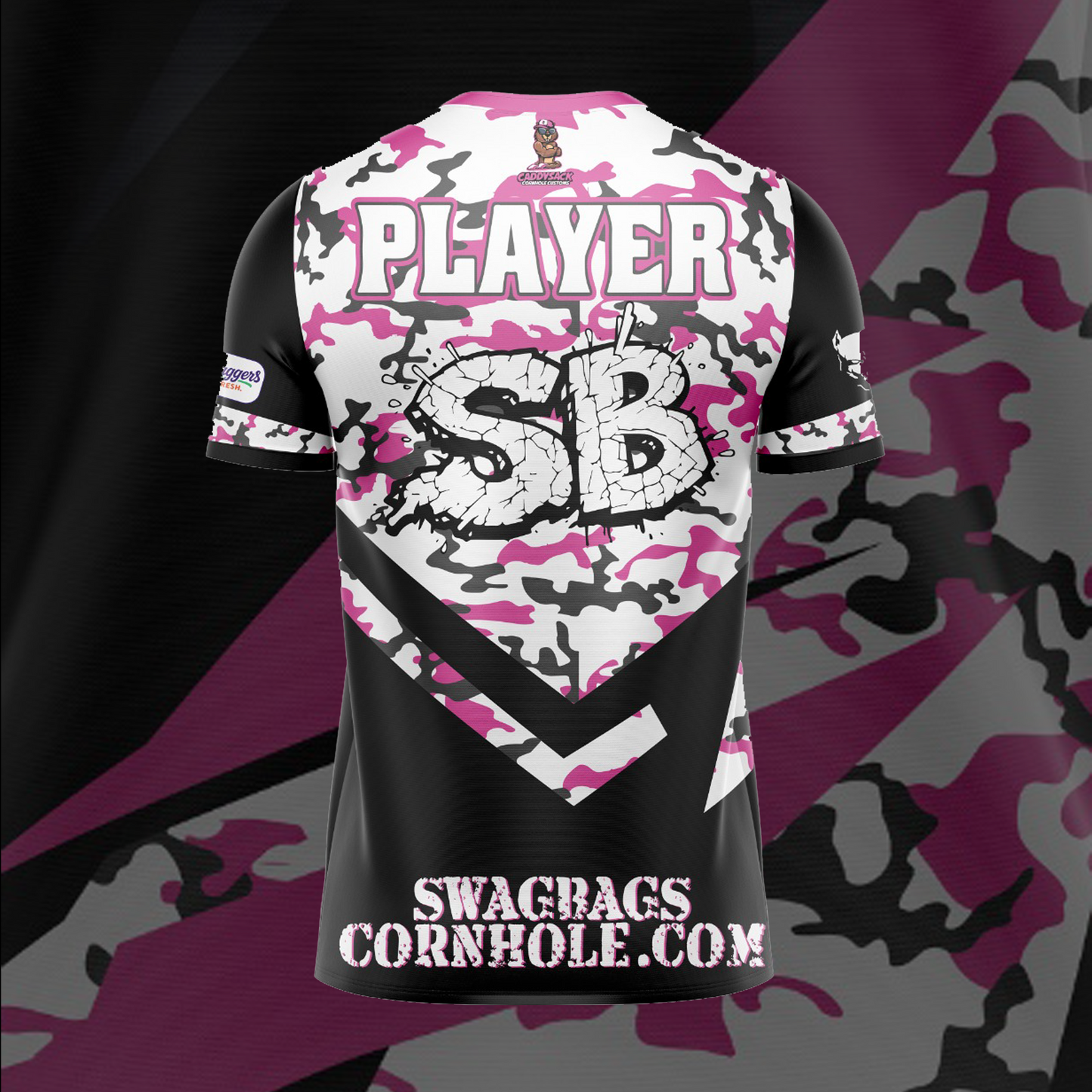 SWAG BAGS BLACK "DISTORTED CAMO"  JERSEY (MULTI-COLOR)