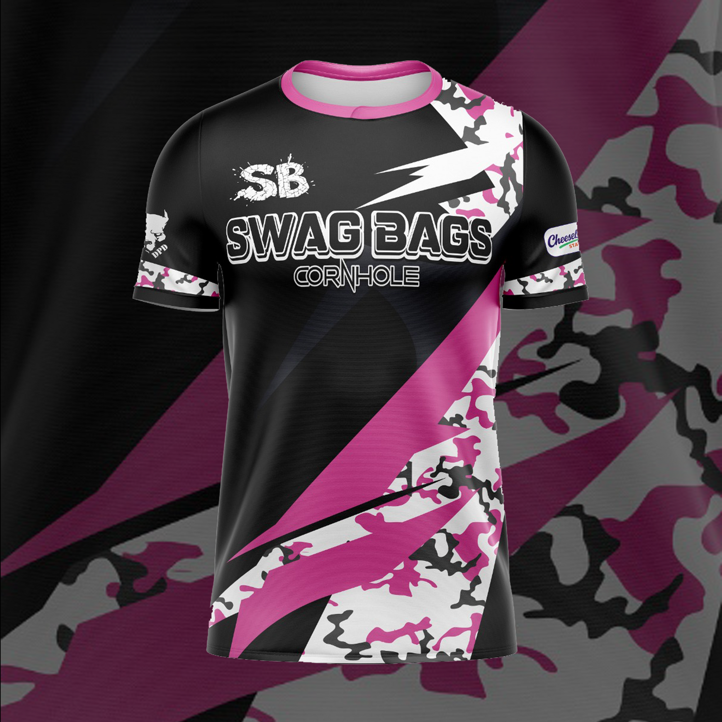 SWAG BAGS BLACK "DISTORTED CAMO"  JERSEY (MULTI-COLOR)
