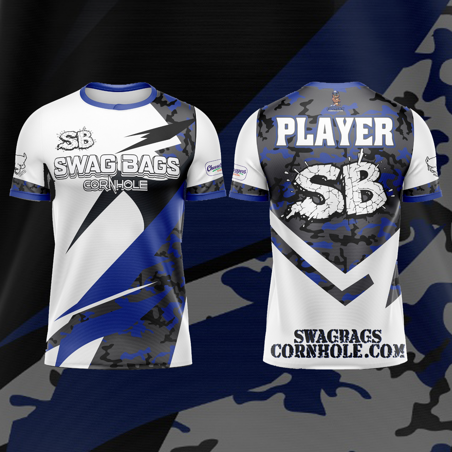 SWAG BAGS WHITE "DISTORTED CAMO"  JERSEY (MULTI-COLOR)
