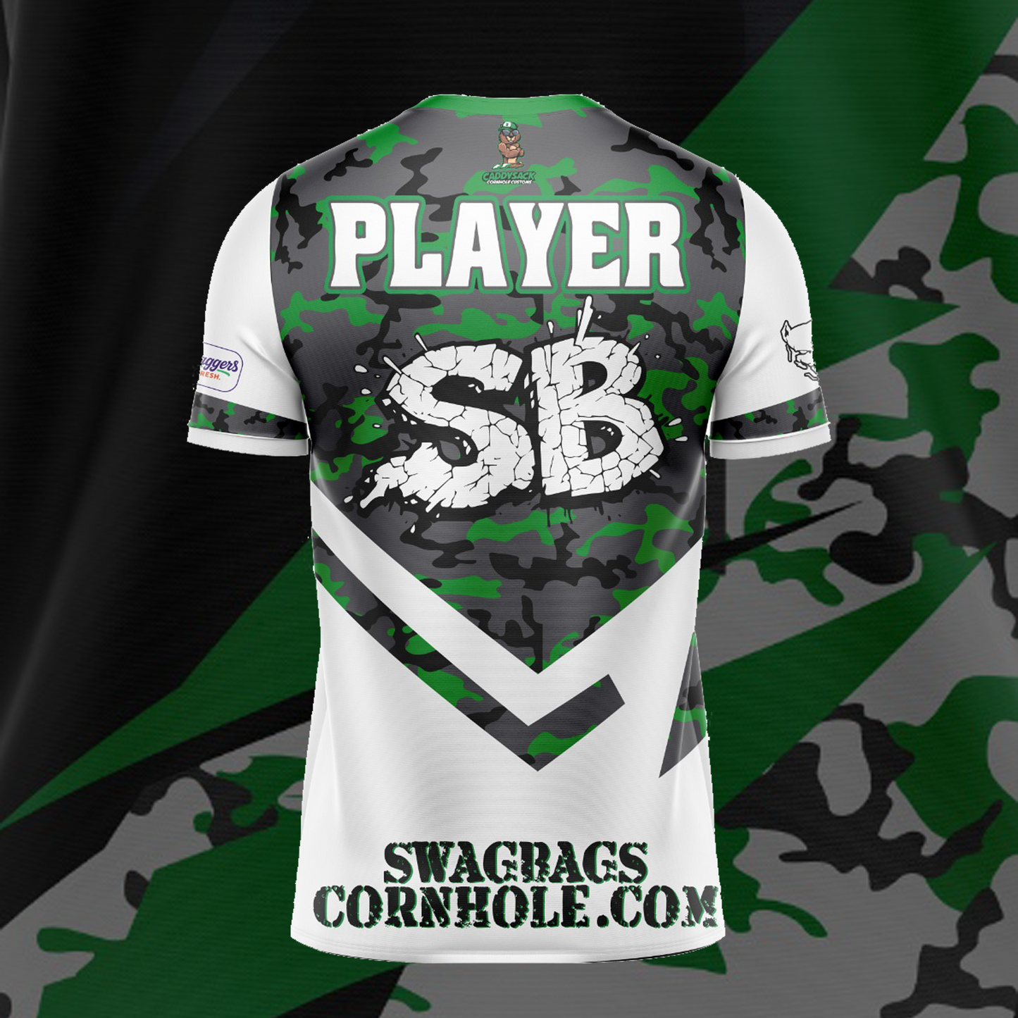 SWAG BAGS WHITE "DISTORTED CAMO"  JERSEY (MULTI-COLOR)