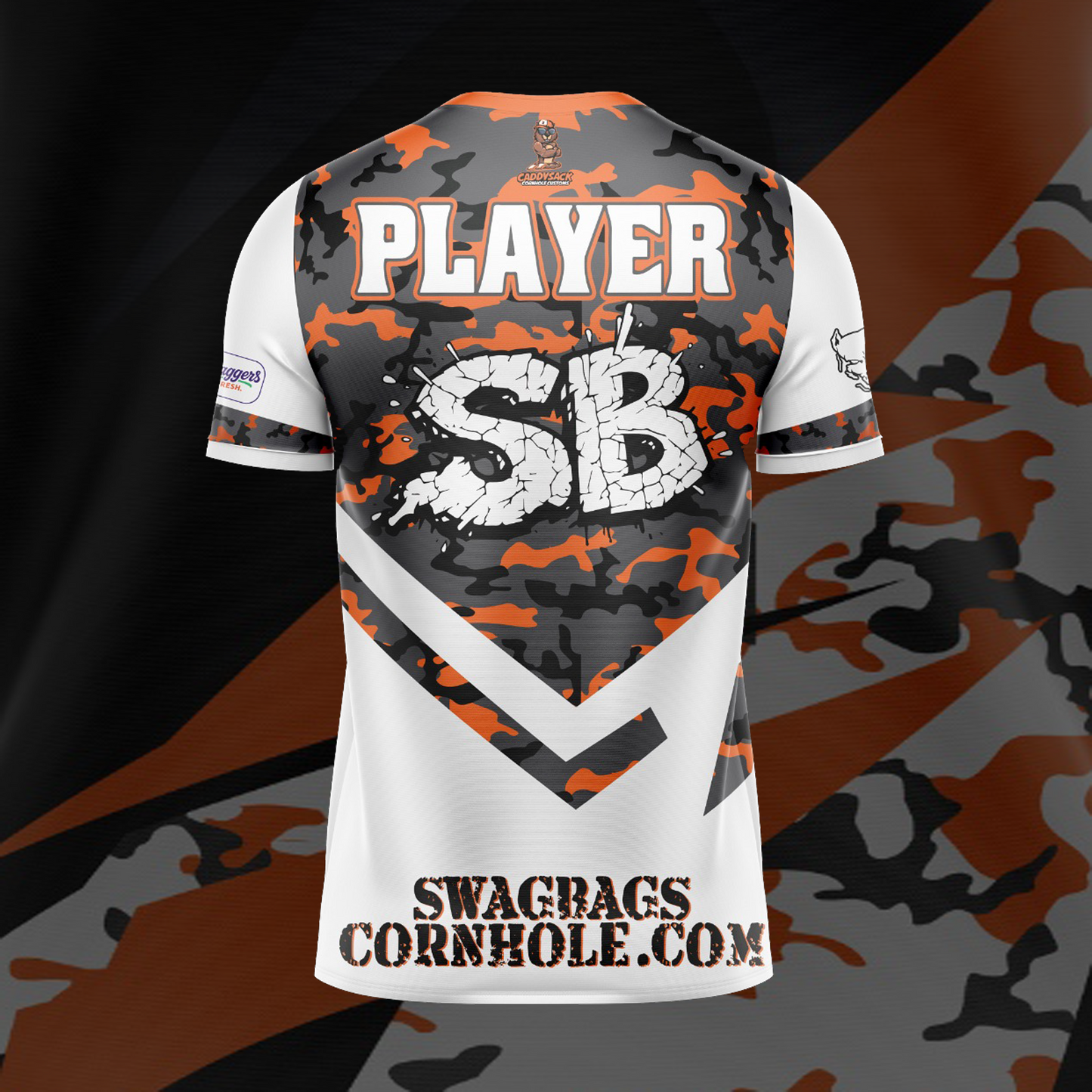 SWAG BAGS WHITE "DISTORTED CAMO"  JERSEY (MULTI-COLOR)