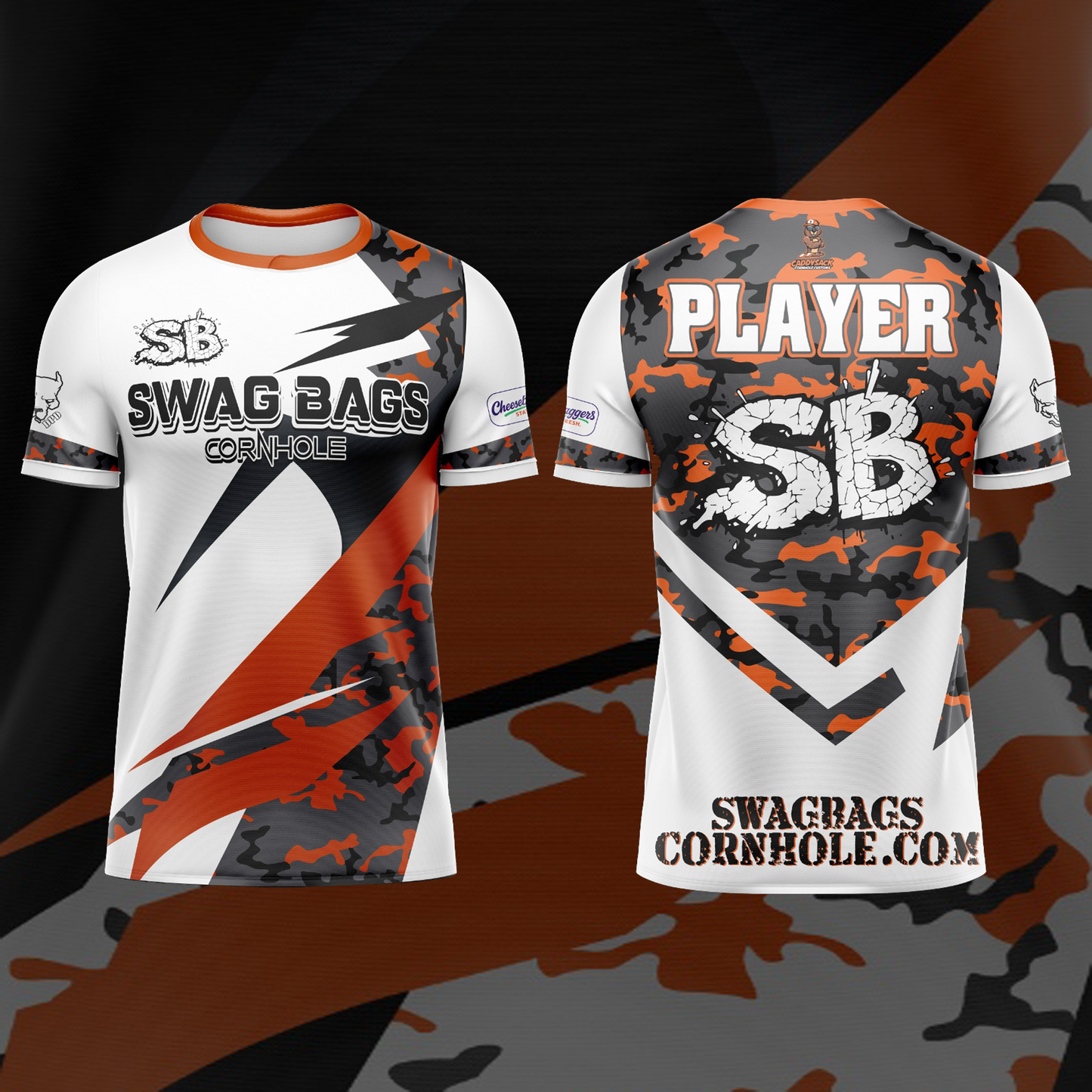 SWAG BAGS WHITE "DISTORTED CAMO"  JERSEY (MULTI-COLOR)