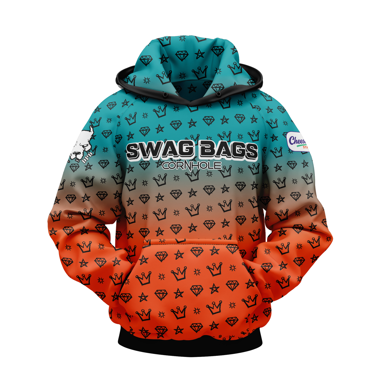 SWAG BAGS "CROWN AND DIAMOND AND STARS" HOODIE (MULTI-COLORS)