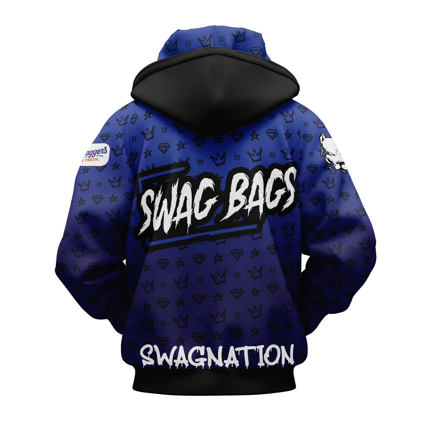 SWAG BAGS "CROWN AND DIAMOND AND STARS" HOODIE (MULTI-COLORS)