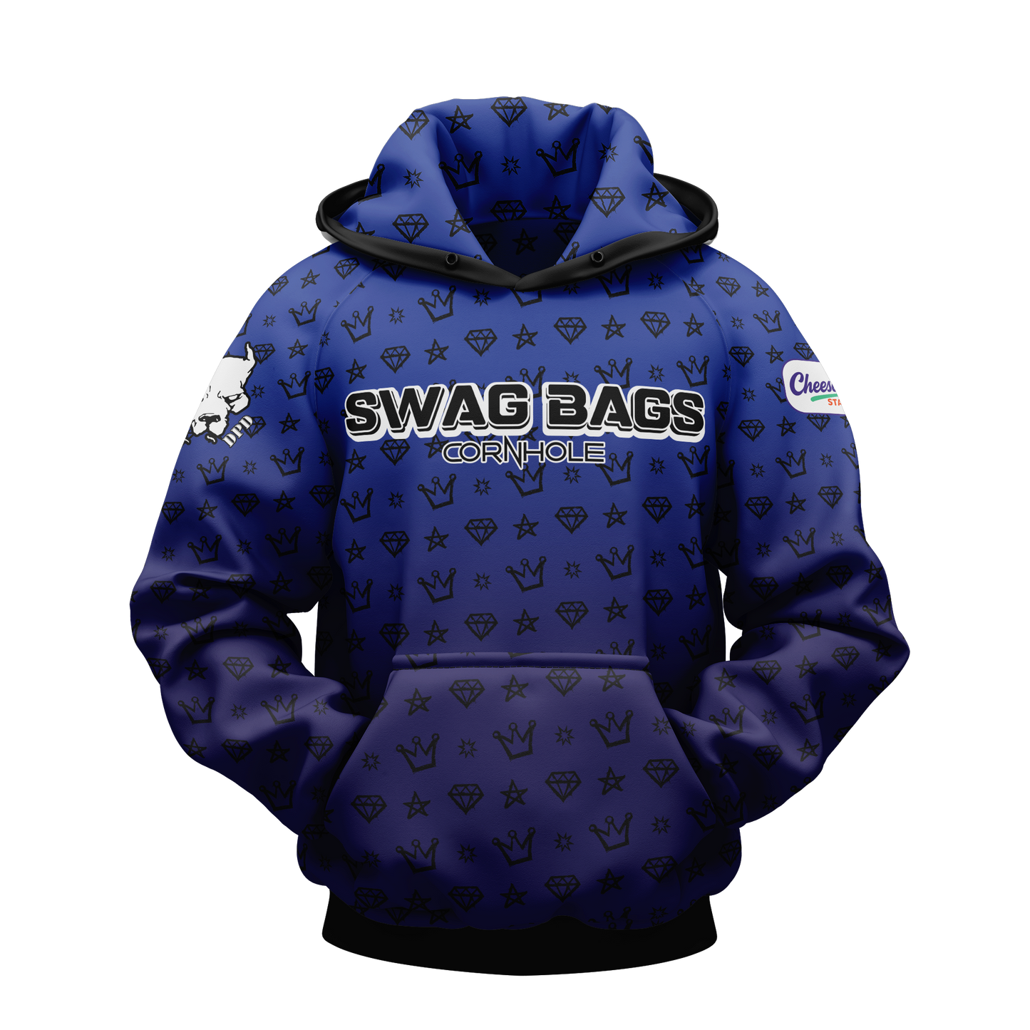 SWAG BAGS "CROWN AND DIAMOND AND STARS" HOODIE (MULTI-COLORS)