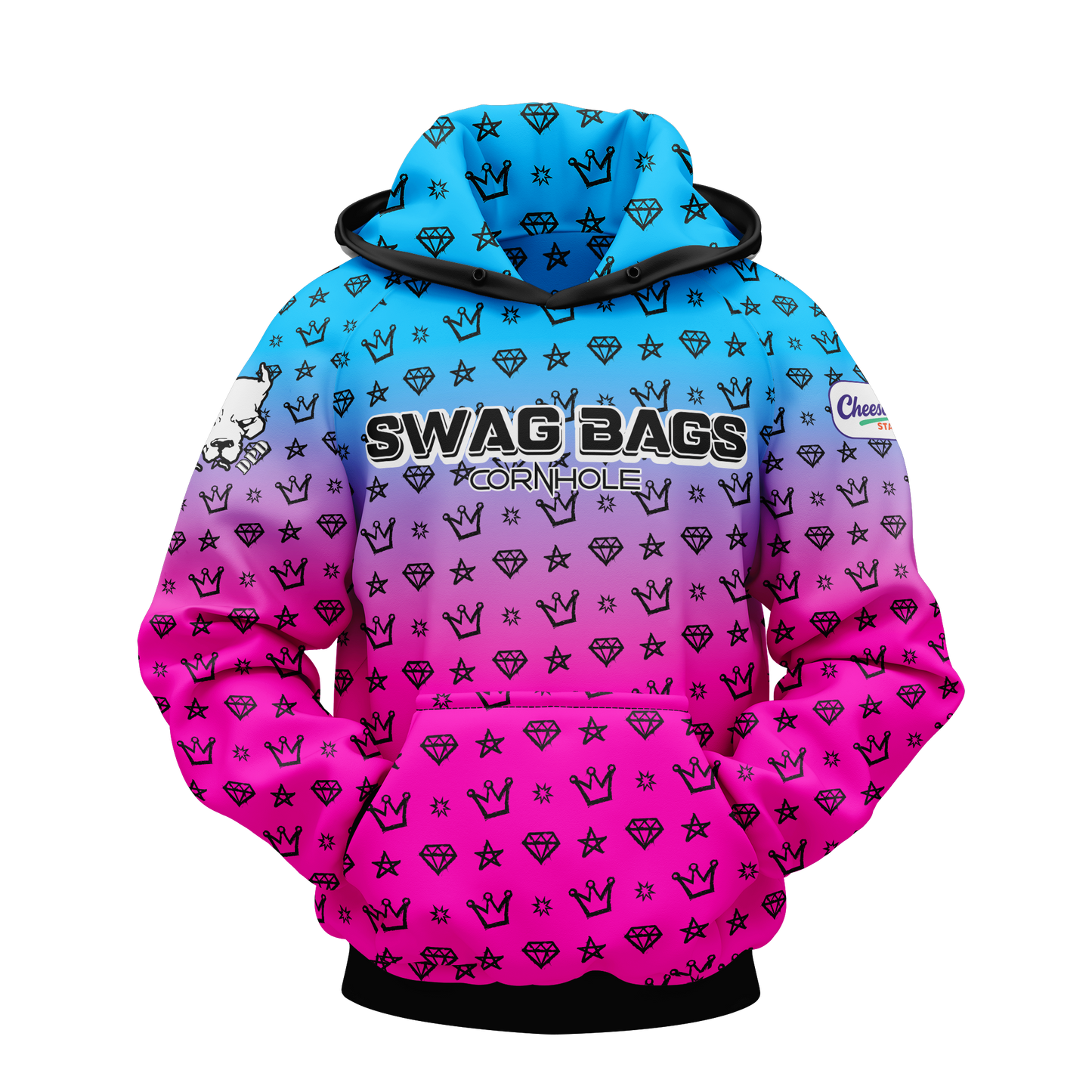 SWAG BAGS "CROWN AND DIAMOND AND STARS" HOODIE (MULTI-COLORS)