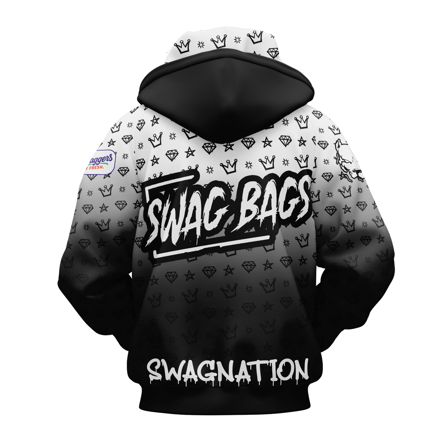 SWAG BAGS "CROWN AND DIAMOND AND STARS" HOODIE (MULTI-COLORS)