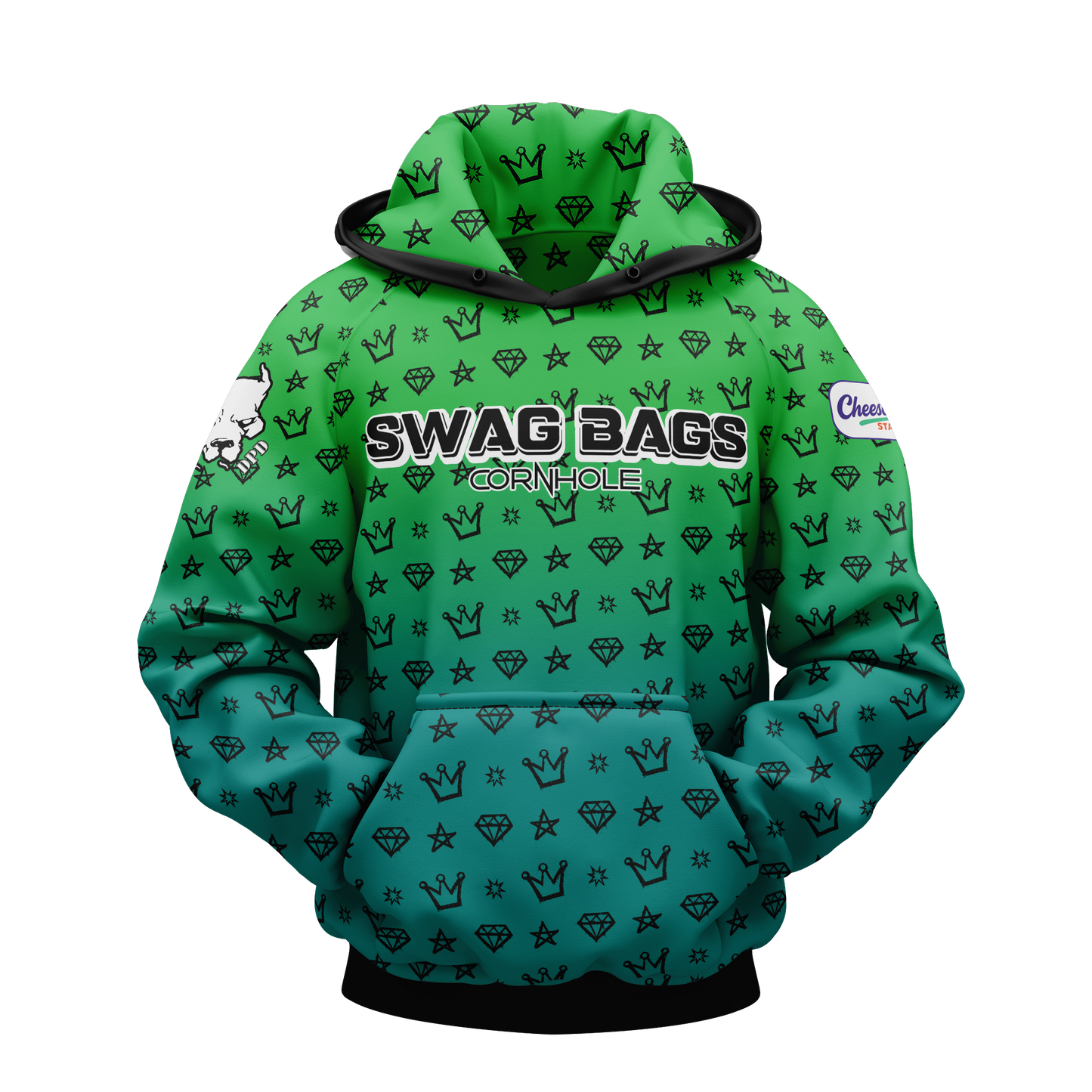 SWAG BAGS "CROWN AND DIAMOND AND STARS" HOODIE (MULTI-COLORS)
