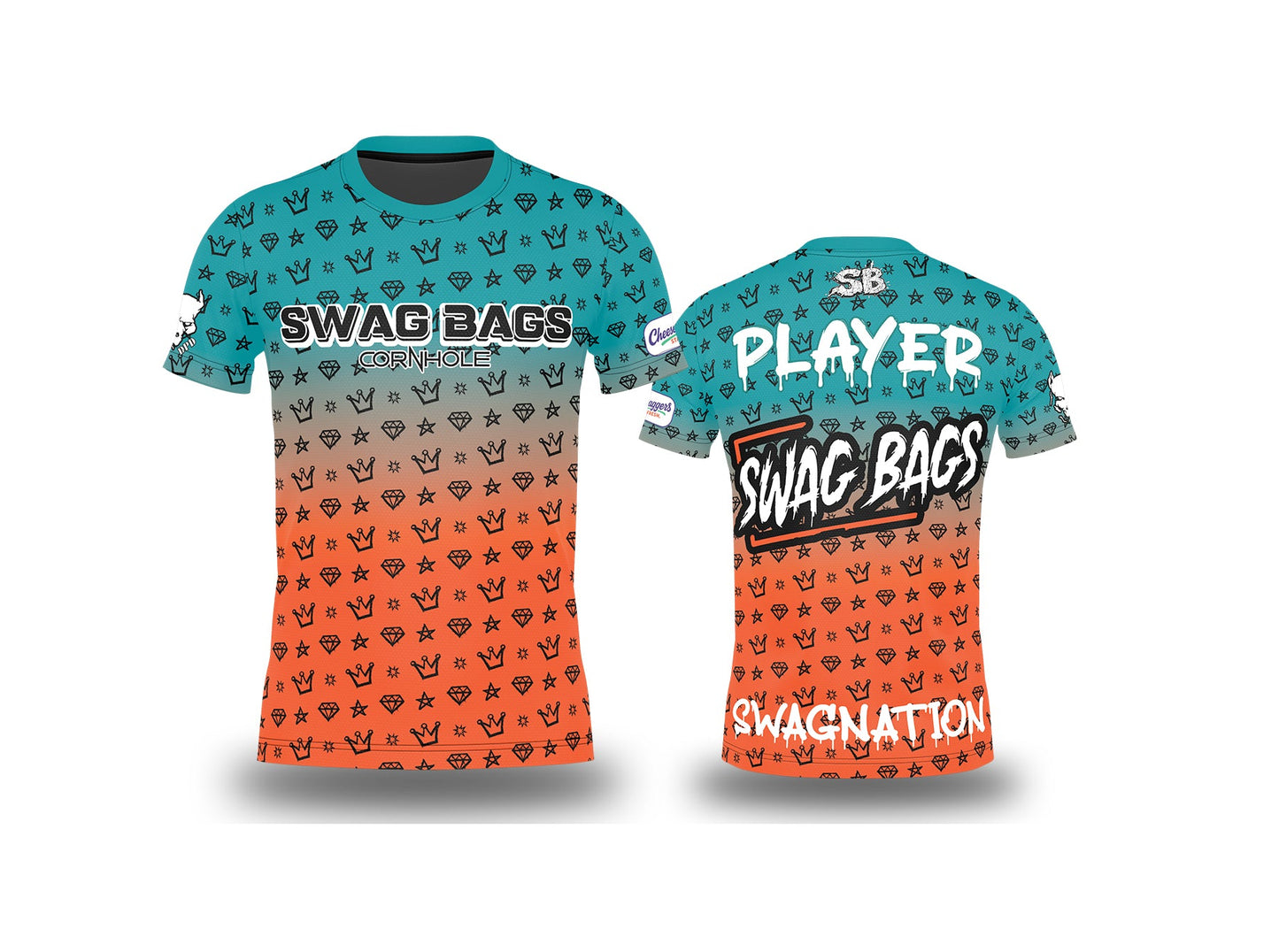 SWAG BAGS "CROWN AND DIAMOND AND STARS" JERSEY (MULTI-COLORS)