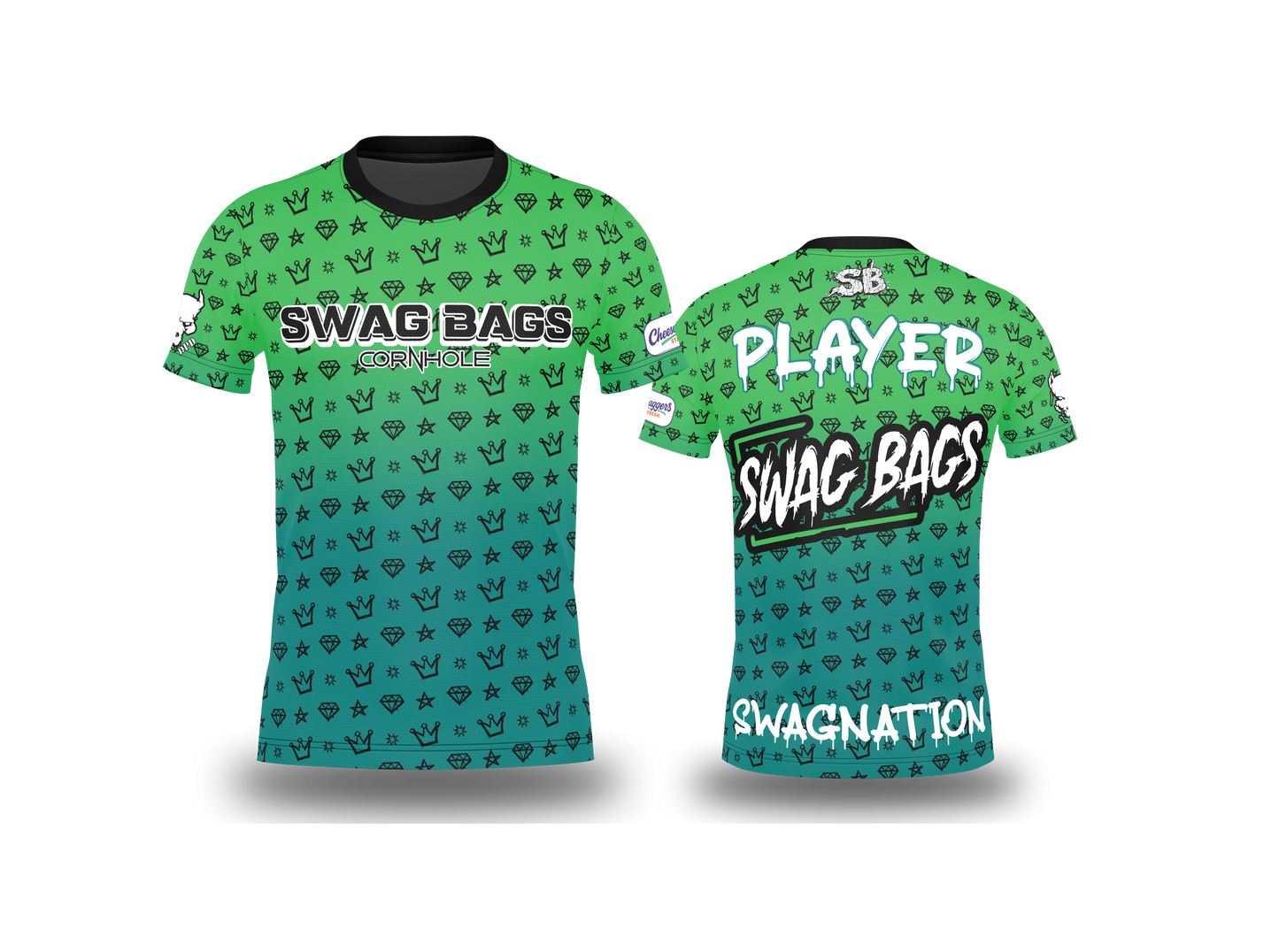 SWAG BAGS "CROWN AND DIAMOND AND STARS" JERSEY (MULTI-COLORS)