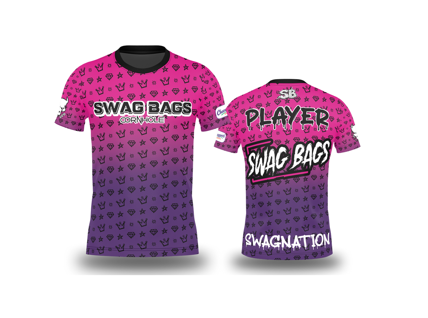 SWAG BAGS "CROWN AND DIAMOND AND STARS" JERSEY (MULTI-COLORS)