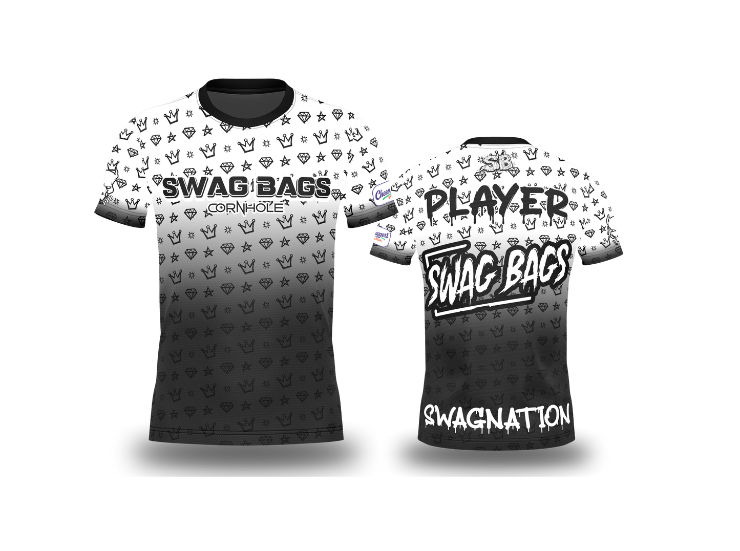 SWAG BAGS "CROWN AND DIAMOND AND STARS" JERSEY (MULTI-COLORS)