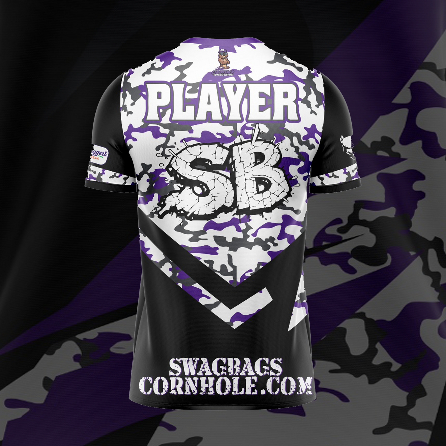 SWAG BAGS BLACK "DISTORTED CAMO"  JERSEY (MULTI-COLOR)