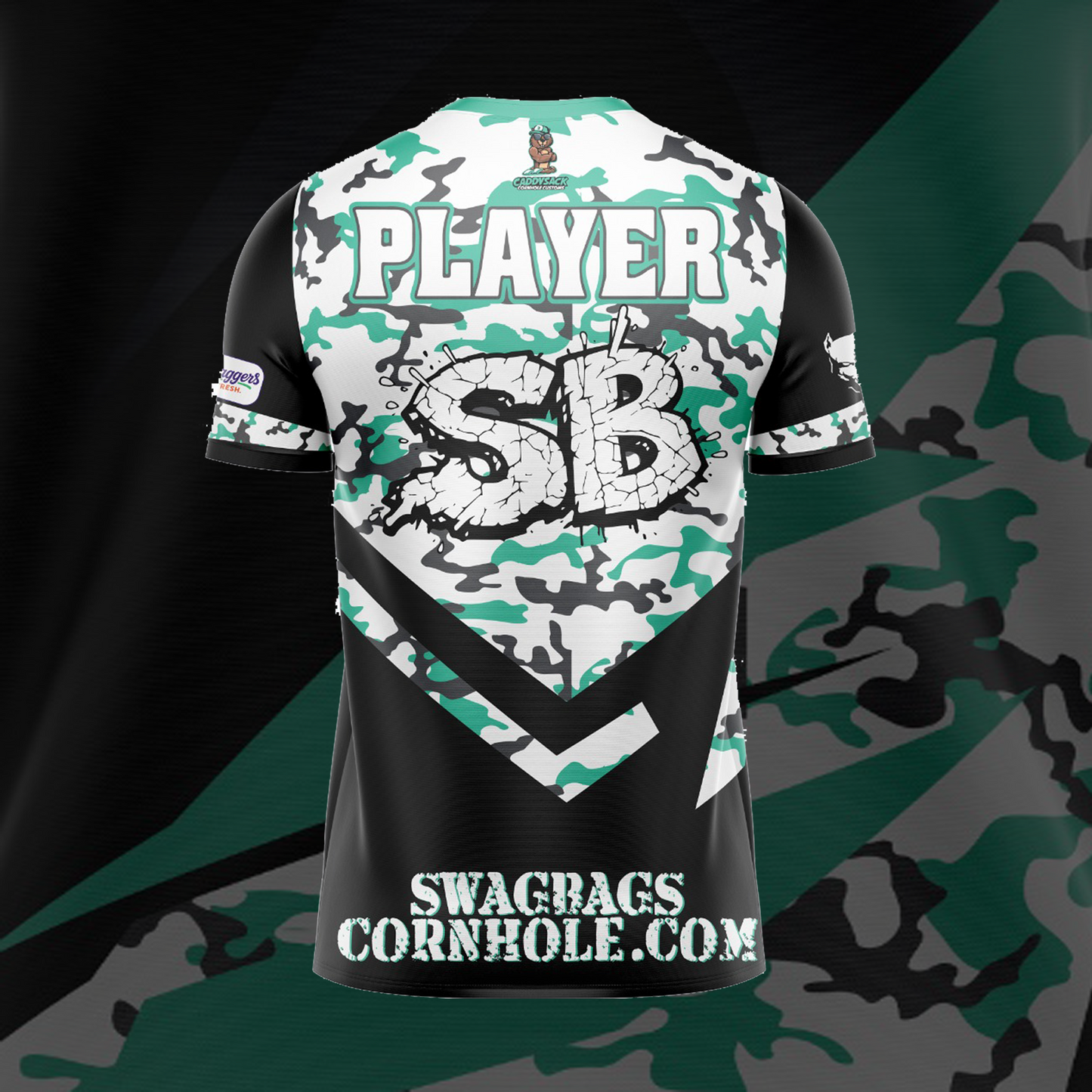 SWAG BAGS BLACK "DISTORTED CAMO"  JERSEY (MULTI-COLOR)