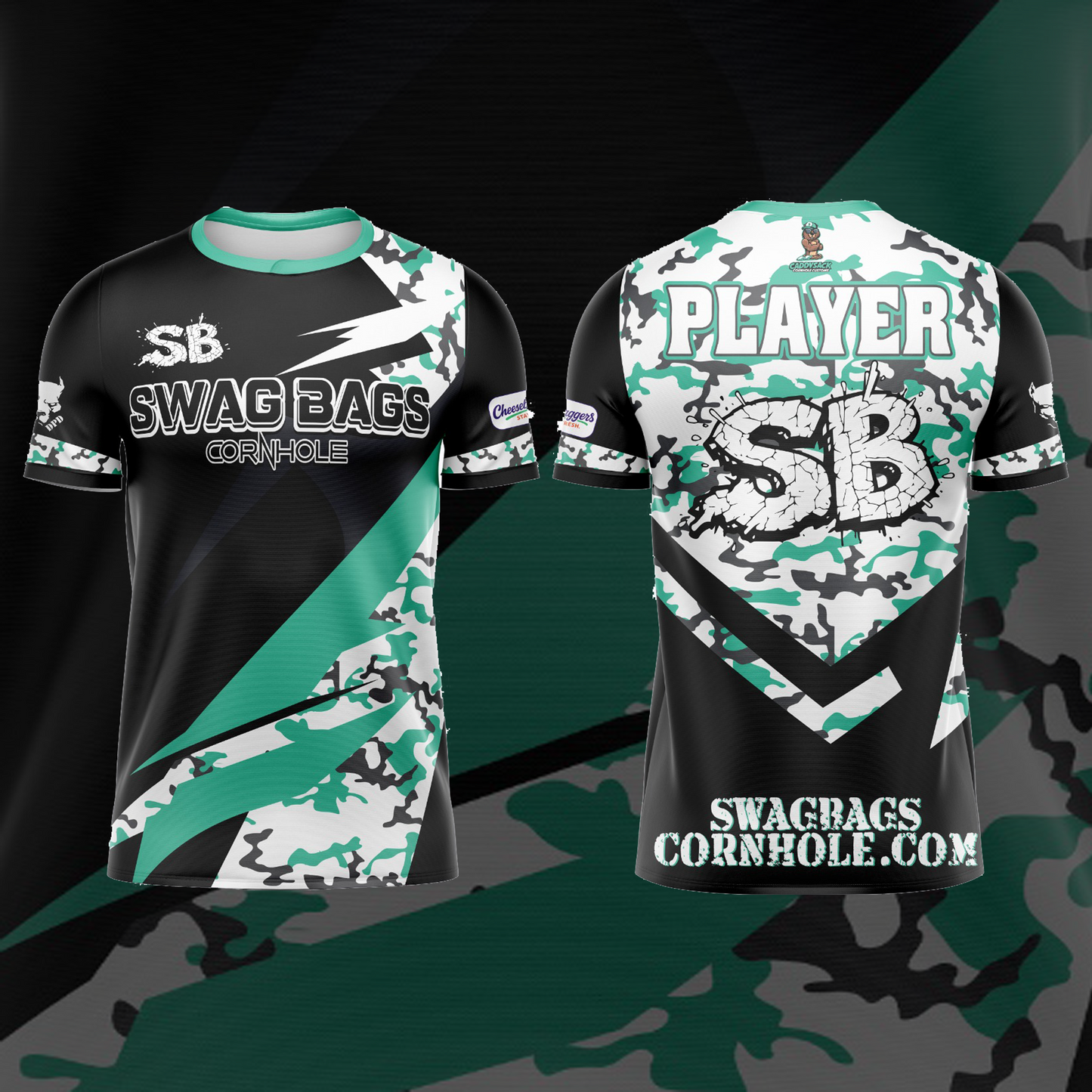 SWAG BAGS BLACK "DISTORTED CAMO"  JERSEY (MULTI-COLOR)