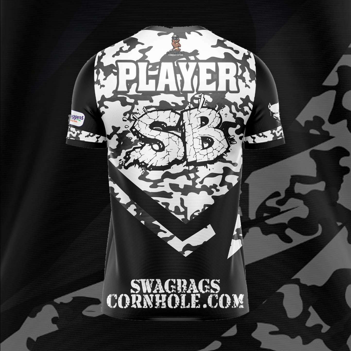 SWAG BAGS BLACK "DISTORTED CAMO"  JERSEY (MULTI-COLOR)
