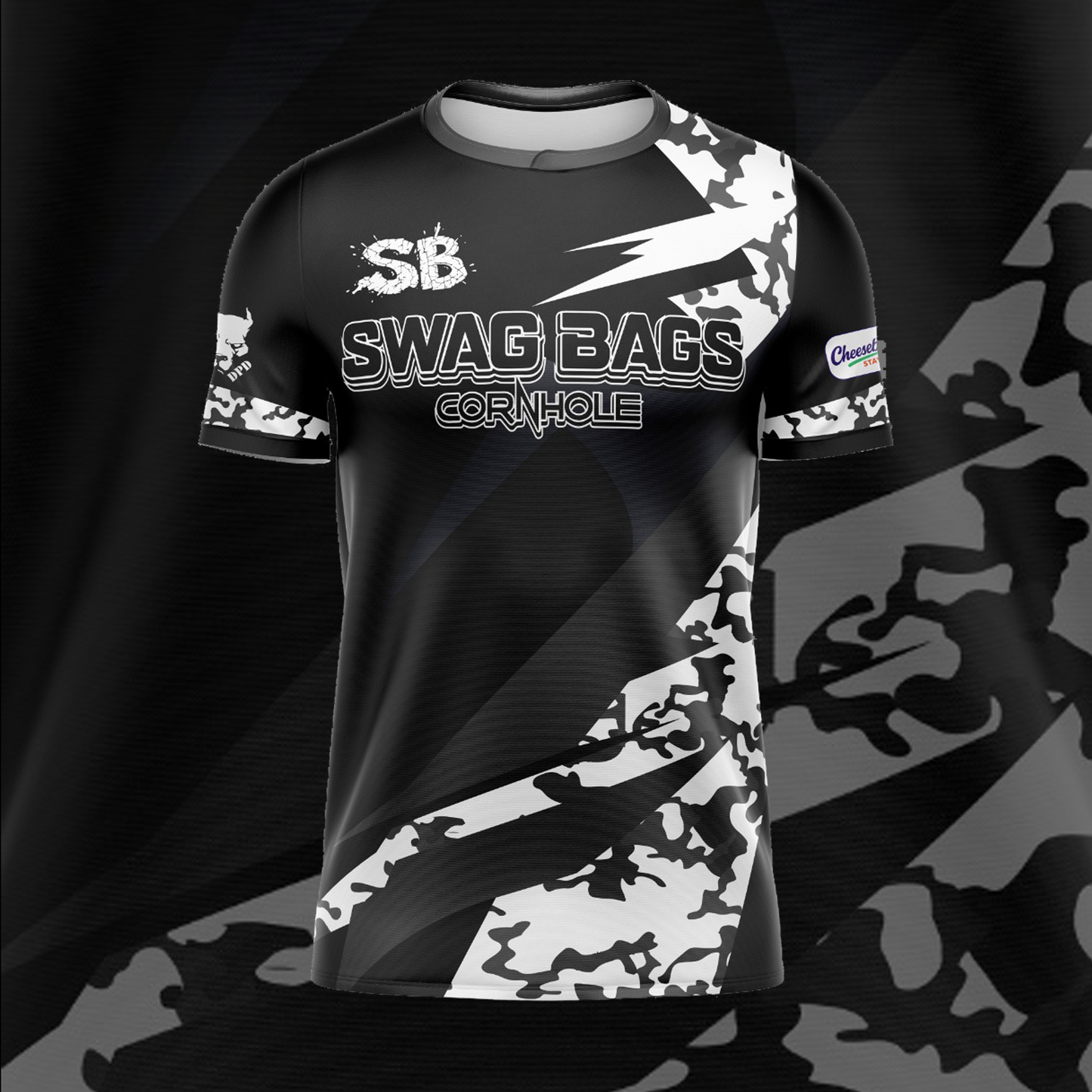 SWAG BAGS BLACK "DISTORTED CAMO"  JERSEY (MULTI-COLOR)