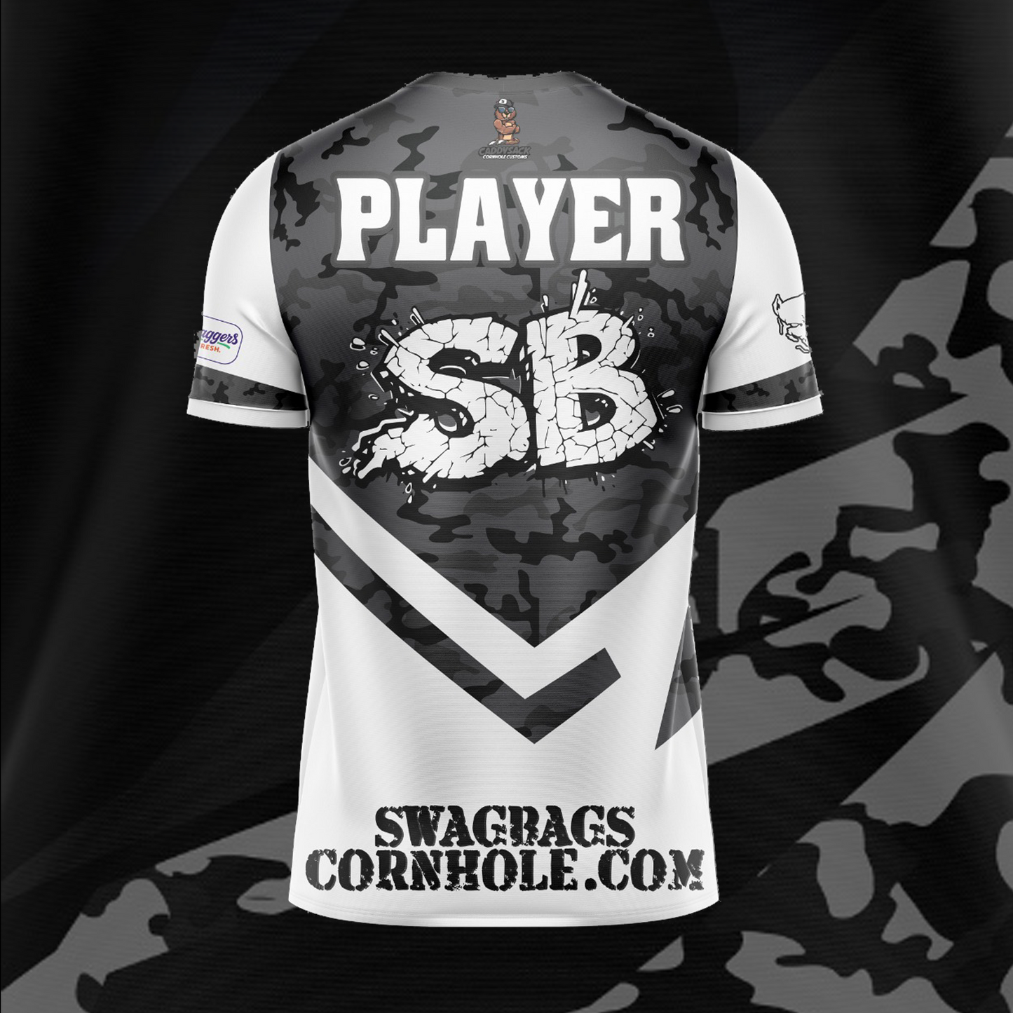 SWAG BAGS WHITE "DISTORTED CAMO"  JERSEY (MULTI-COLOR)