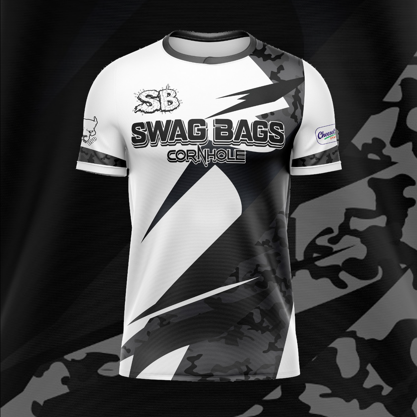 SWAG BAGS WHITE "DISTORTED CAMO"  JERSEY (MULTI-COLOR)