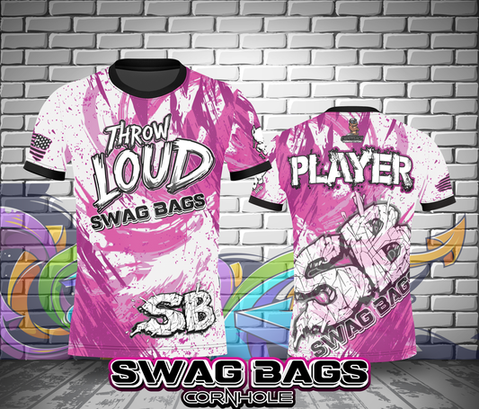 SWAG BAGS JERSEY- THROW LOUD!!!!  PINK
