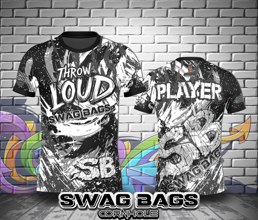 SWAG BAGS JERSEY- THROW LOUD!!!!  BLACK