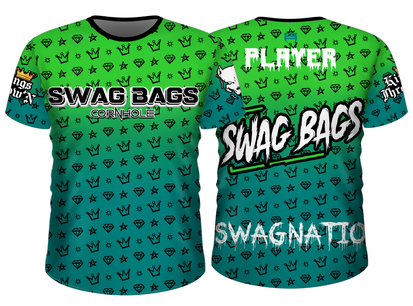 Swag Bags Green N Black Jersey