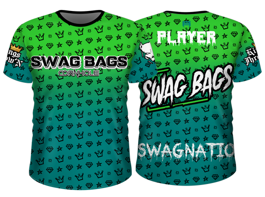 Swag Bags Green N Black Jersey