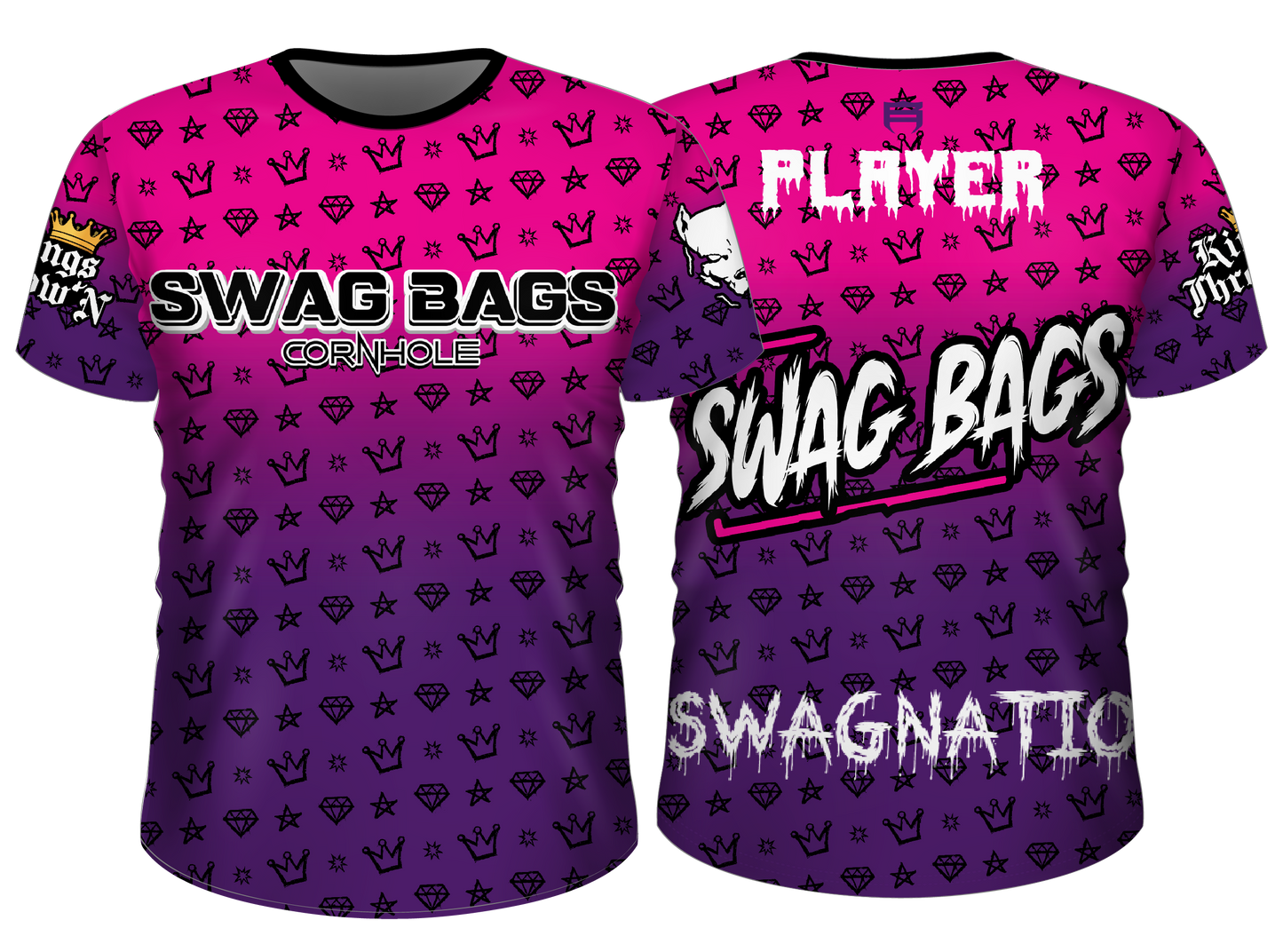 Swag Bags Purple N Pink Jersey