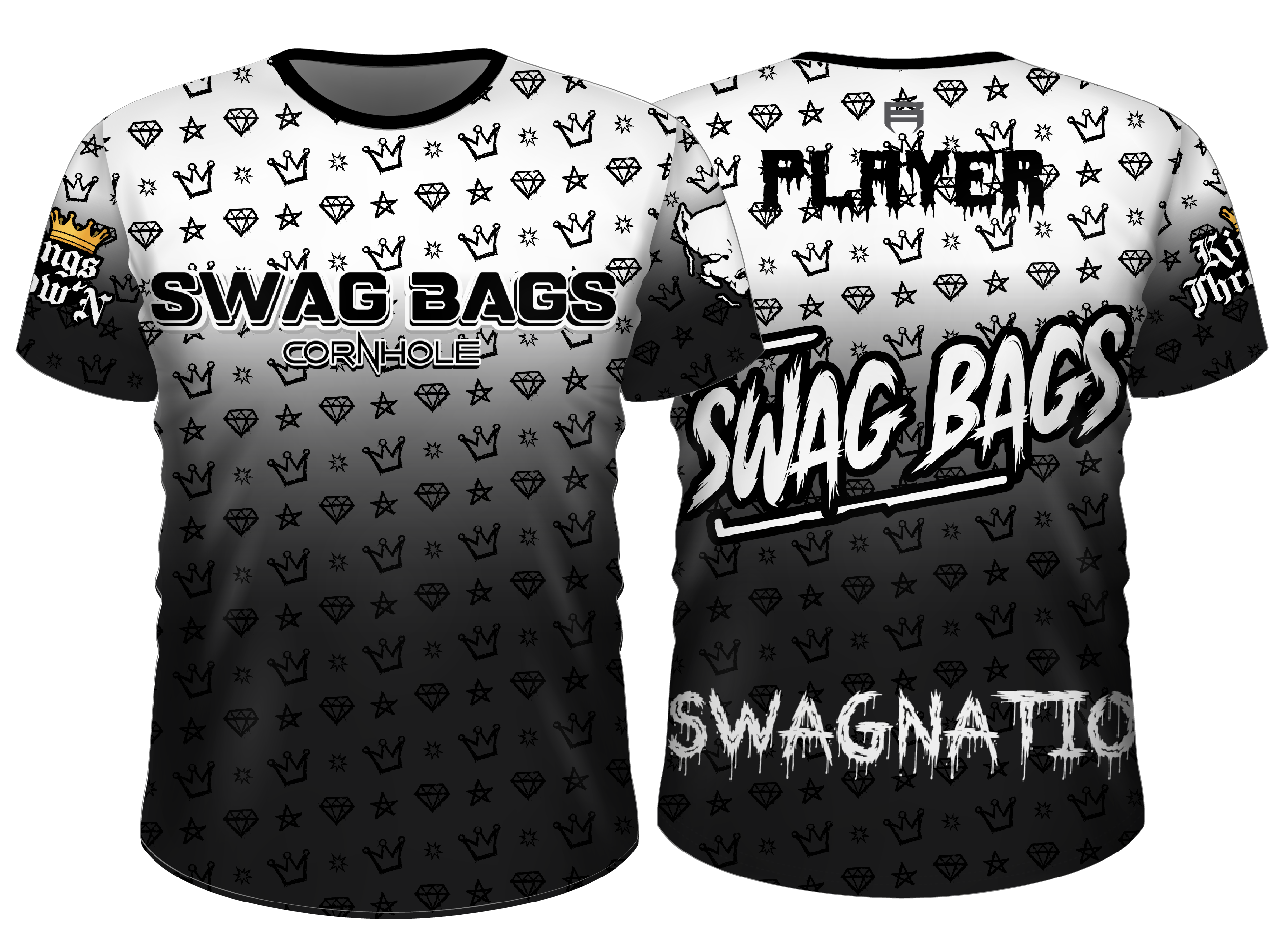 Swag Bags Black N White Jersey